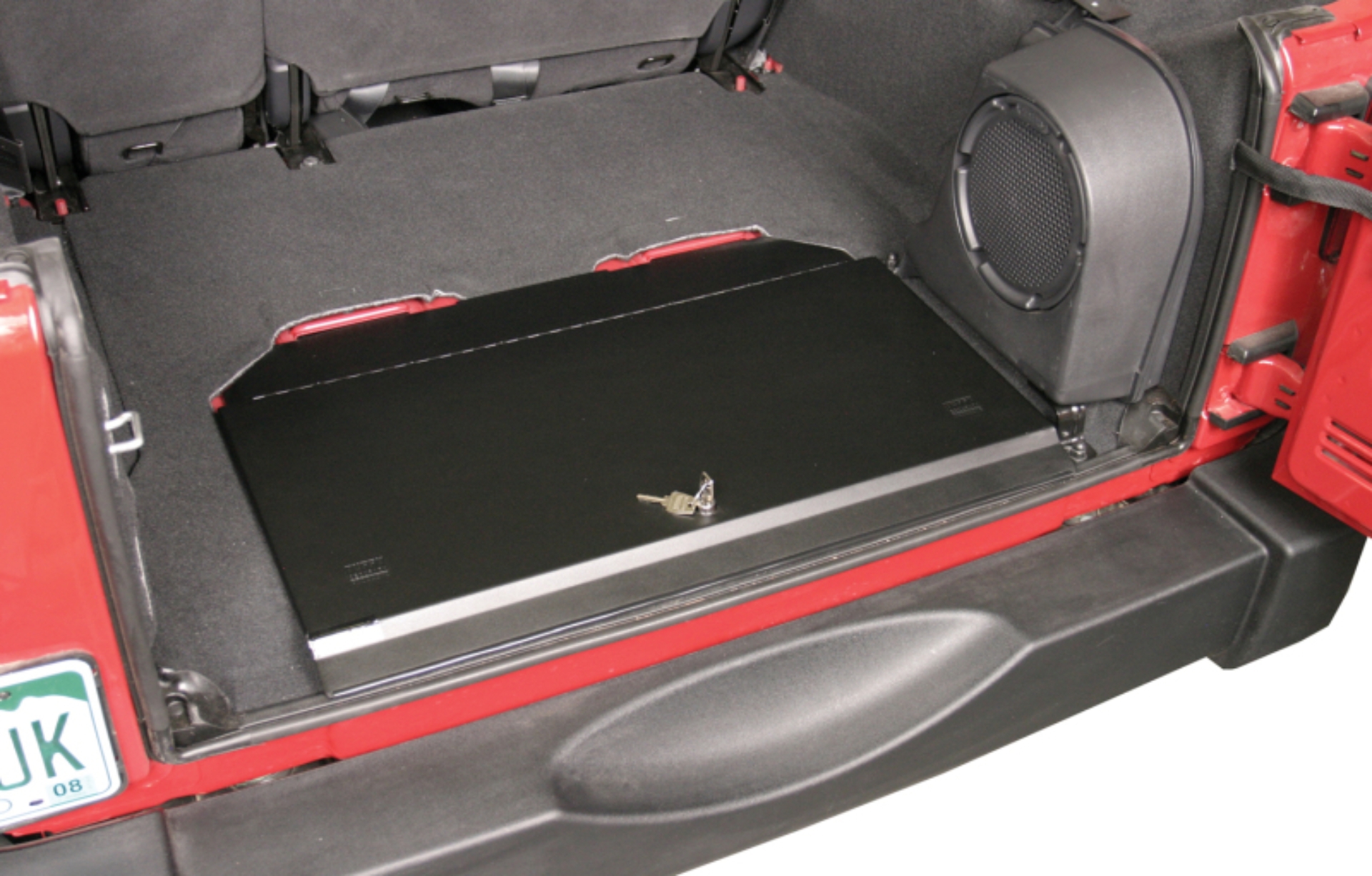 Picture of Tuffy 07-18 Jeep Wrangler Jk Cubby Cover W/ Key Lock