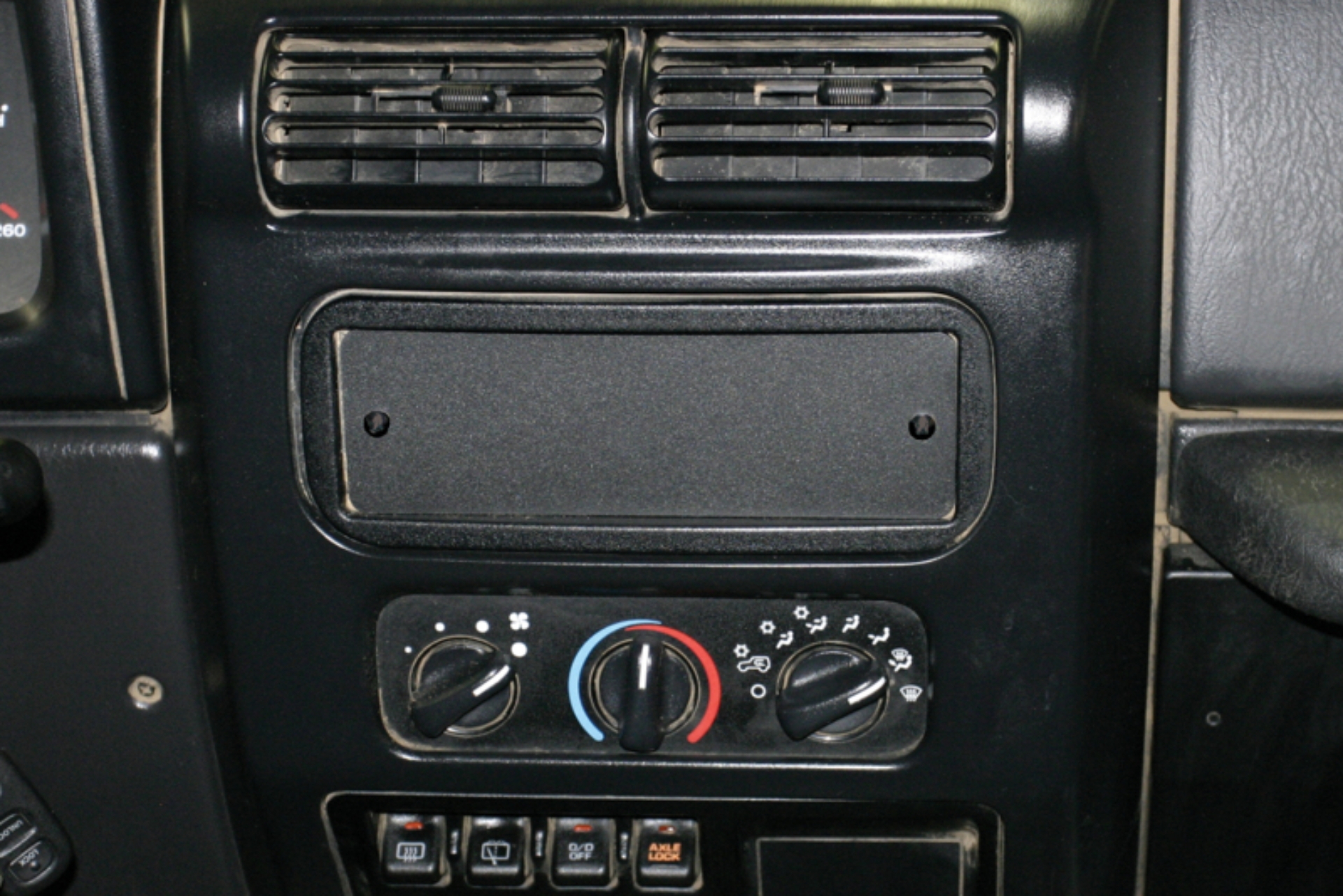 Picture of Tuffy Stereo Dash Cutout Cover Plate- Black