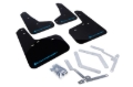 Picture of Rally Armor 12-19 Ford Focus ST / 16-19 RS Black UR Mud Flap w/Nitrous Blue Logo