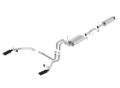 Picture of Borla 11-14 Ford F-150 5.0L Stainless Steel S-Type Catback Exhaust - 4in Tips Single Split Rear Exit