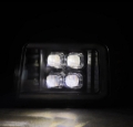 Picture of AlphaRex 92-96 Ford F-Series/Bronco NOVA-Series LED Proj Headlight Bk w/Actv Light SeqSig & SBDRL