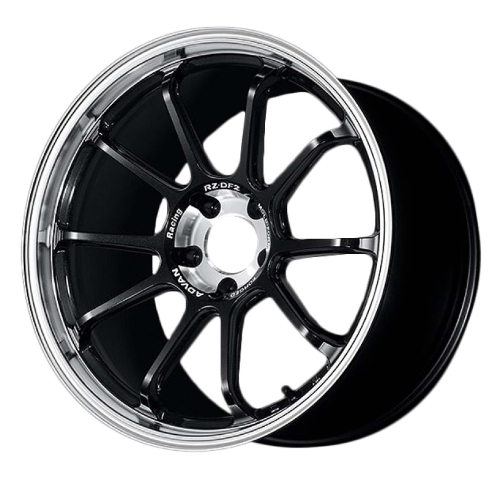 Picture of Advan RZ-DF2 19x9.5 +22 5x120 Diamond Cut & Racing Titanium Black Wheel