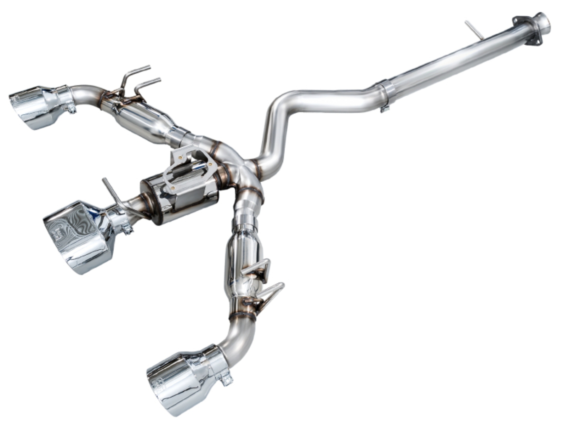 Picture of AWE Tuning 23-24 Toyota GR Corolla Track Edition Cat-Back Exhaust - Chrome Silver Tips