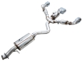 Picture of AWE Tuning 23-24 Toyota GR Corolla Touring Edition Cat-Back Exhaust - Chrome Silver Tips