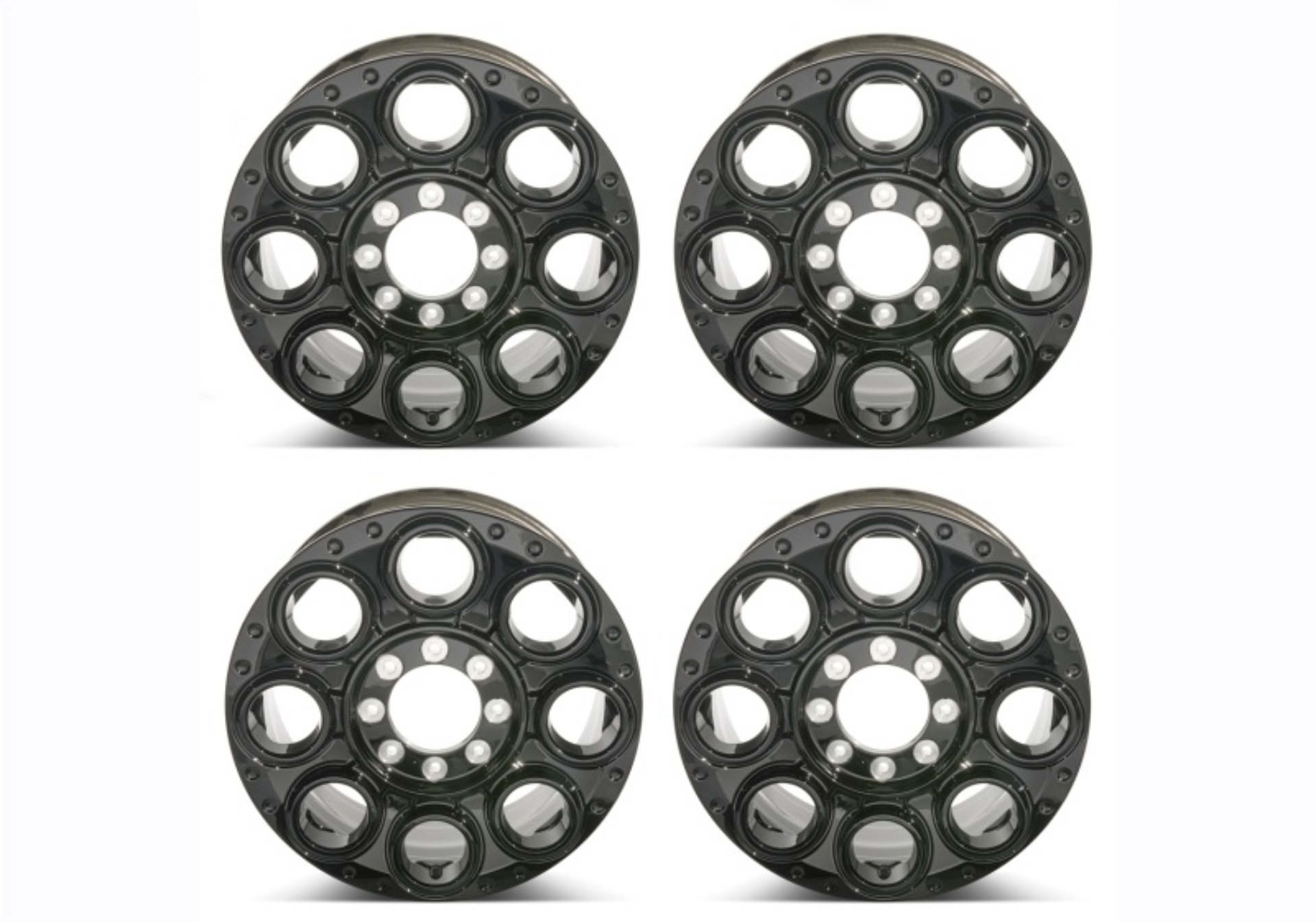 Picture of Ford Racing 23-24 Super Duty 20x8in Caliber Wheel Kit - Gloss Black