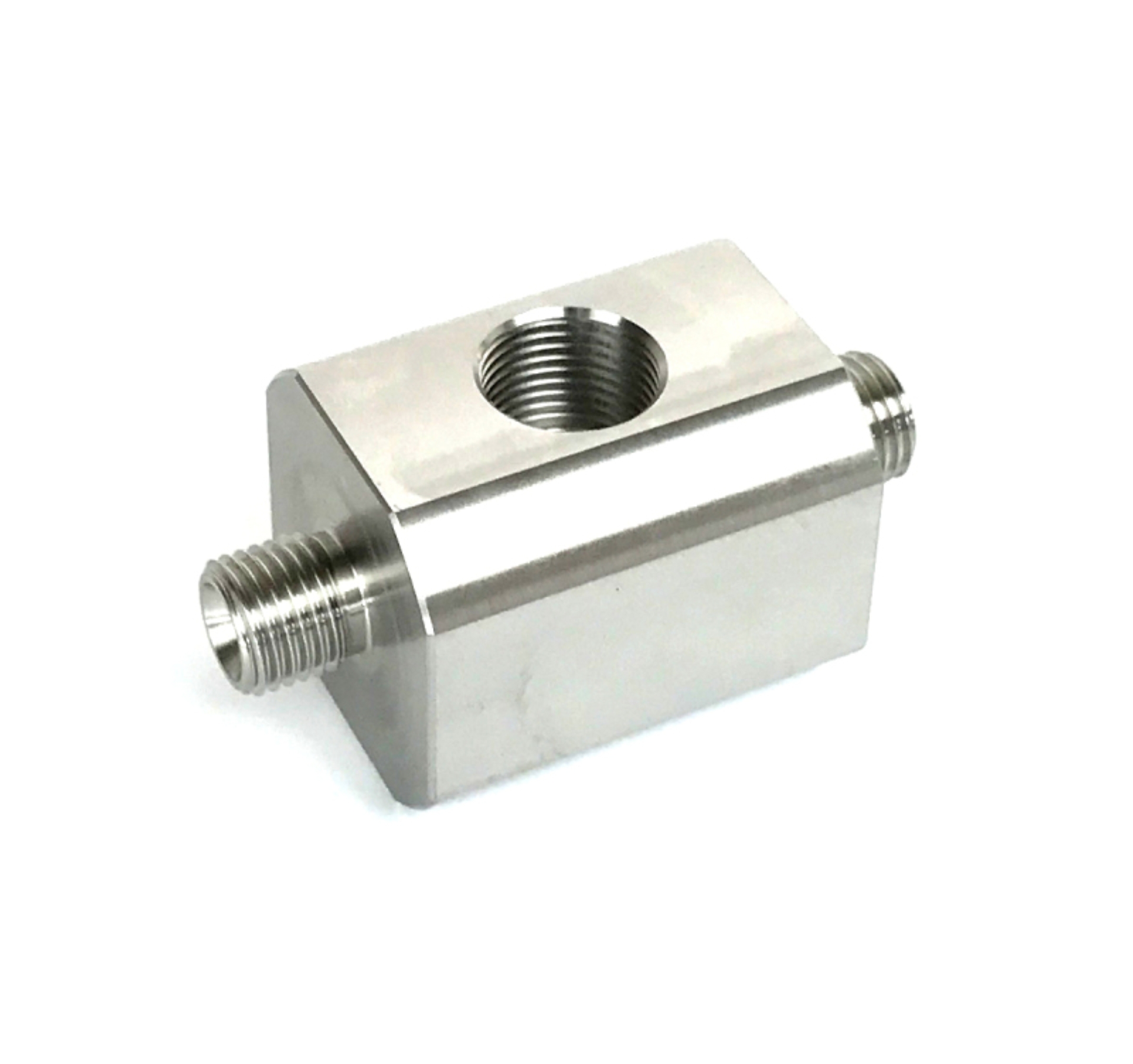 Picture of Fleece Performance Dodge 6.7L Cummins Dual Pump Junction Block w/ Rail Sensor Port (3.5mm ID)
