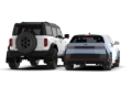 Picture of Rally Armor 21-25 Ford Bronco RB-PL Running Board-Plastic Rear Bumper Black Mud Flap BCE Pink Logo