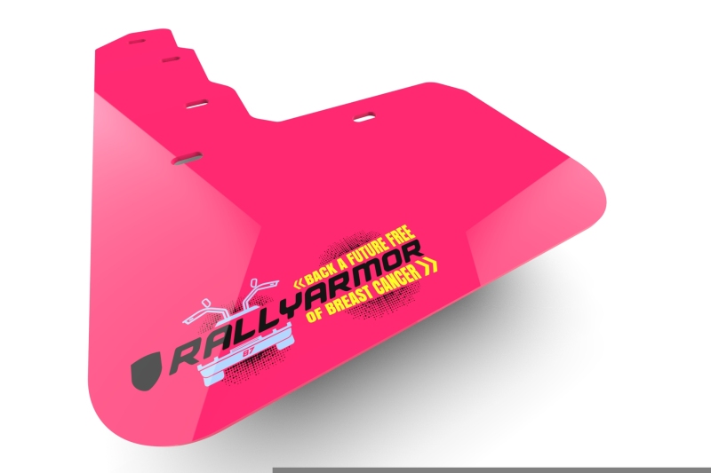 Picture of Rally Armor RAL BCE Pink Flap / Blk Logo Mud Flaps - MF105-BCE24-PK-BLK