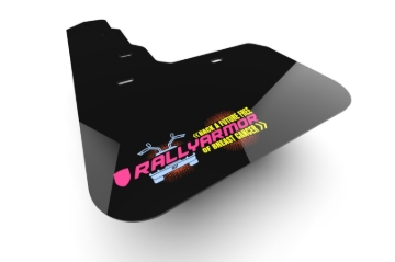 Picture of Rally Armor 18-21 MK7.5 VW Golf R Black Mud Flap BCE Pink Logo