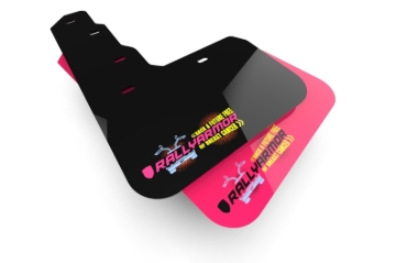 Picture of Rally Armor 15-17.5 MKVII VW Golf R Pink Mud Flap BCE Logo