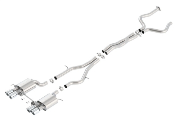 Picture of Borla 2016 Cadillac ATS-V 3.6L Twin Turbo Catback Exhaust 4in Tips Dual Split Rear Exit