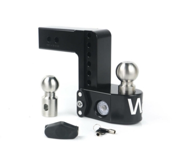 Picture of Weigh Safe 8in Drop Hitch w/ Built-in Scale & 2in Shank (8K/18.5K GTWR) w/WS05 - Black Cerakote