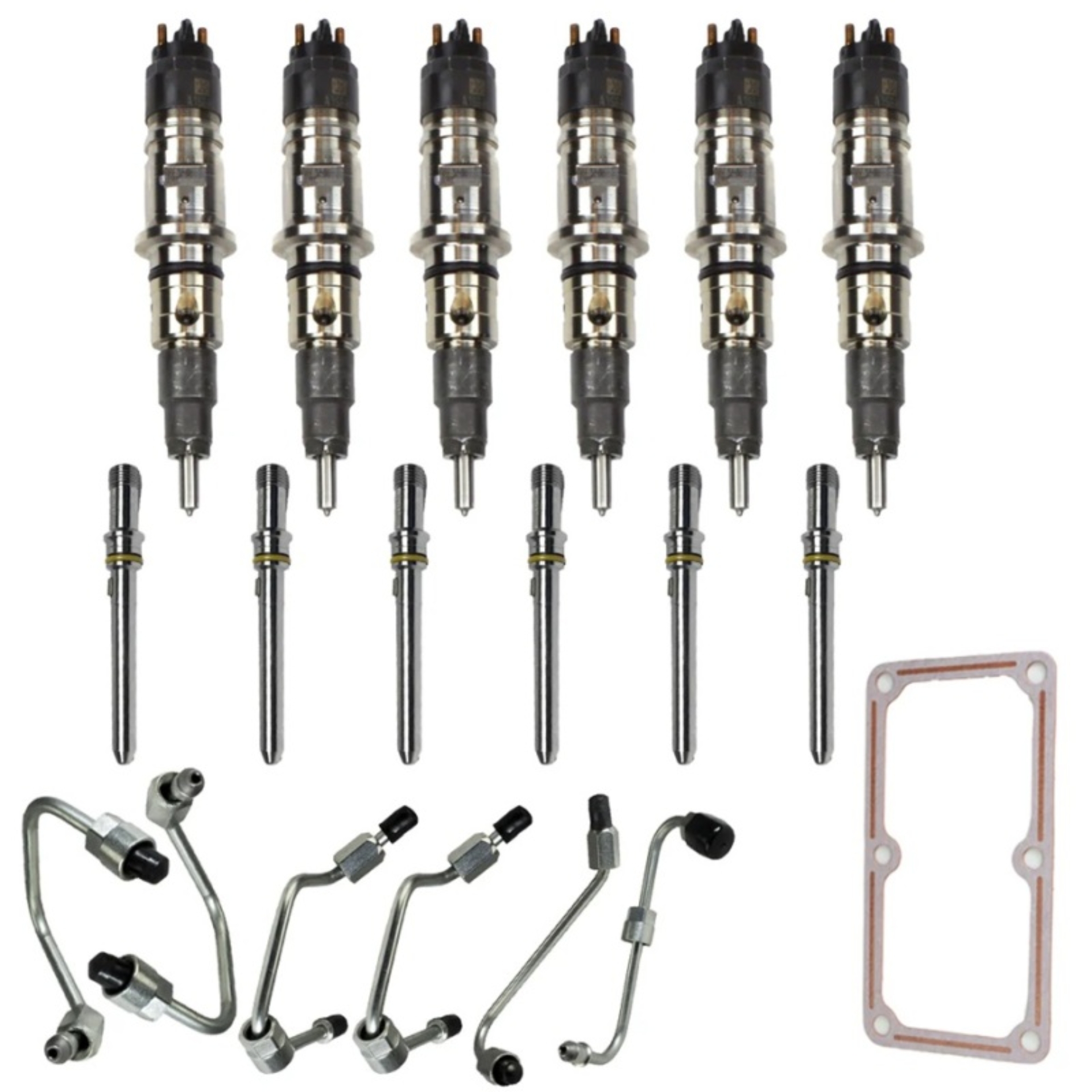 Picture of Industrial Injection 13-18 Dodge Ram 6.7L Injector Pack w/Connecting Tubes & Fuel Lines