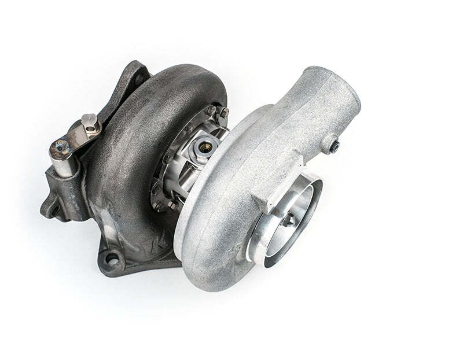 Picture of Forced Performance Subaru STI XR Blk 82HTZ Turbo 84mm Black Housing Ext WG w/Oil Line (D/S Only)