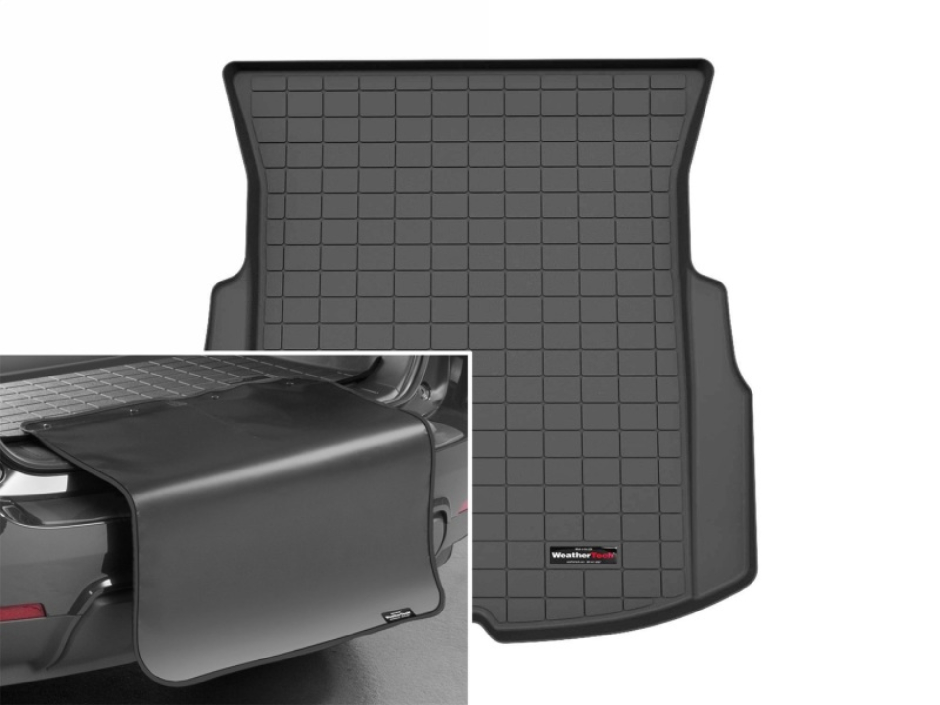 Picture of WeatherTech 2024 Tesla Model 3 Highland Cargo Liner w/Bumper Protector - Black
