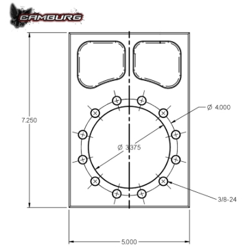 Picture of CAM-010061 - 4130 TT Bolt-on Spindle Snout Block