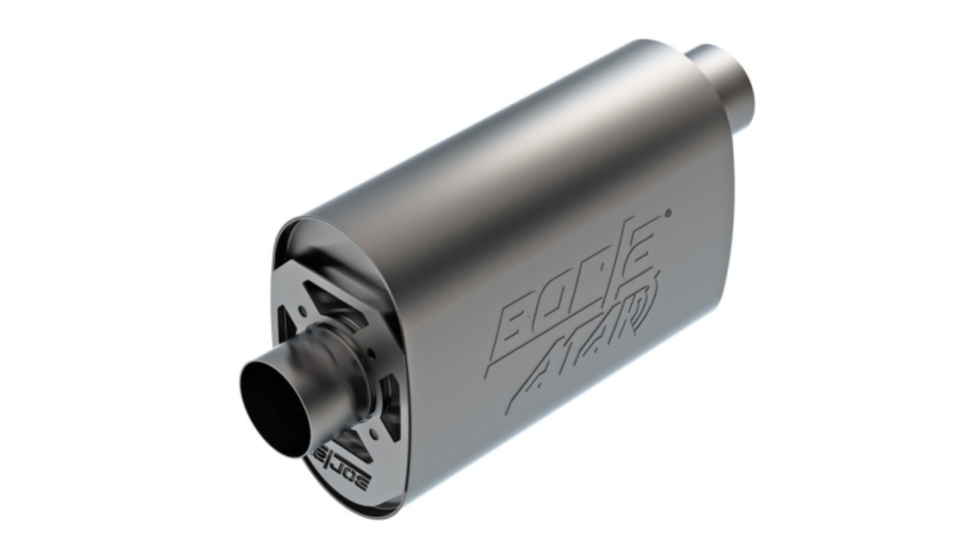 Picture of Borla CrateMuffler LS3 3in Offset/Center 14in x 4.35in x 9.10in Oval Muffler ATAK