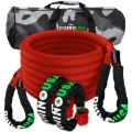 Picture of Rhino USA 7/8In X 30Ft Kinetic Rope Recovery Kit W/Soft Shackles (Red)