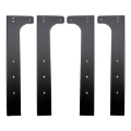 Picture of Wehrli Modular Steel Work Bench Leg Kit 40in Tall x .120in Thick - Flat Black