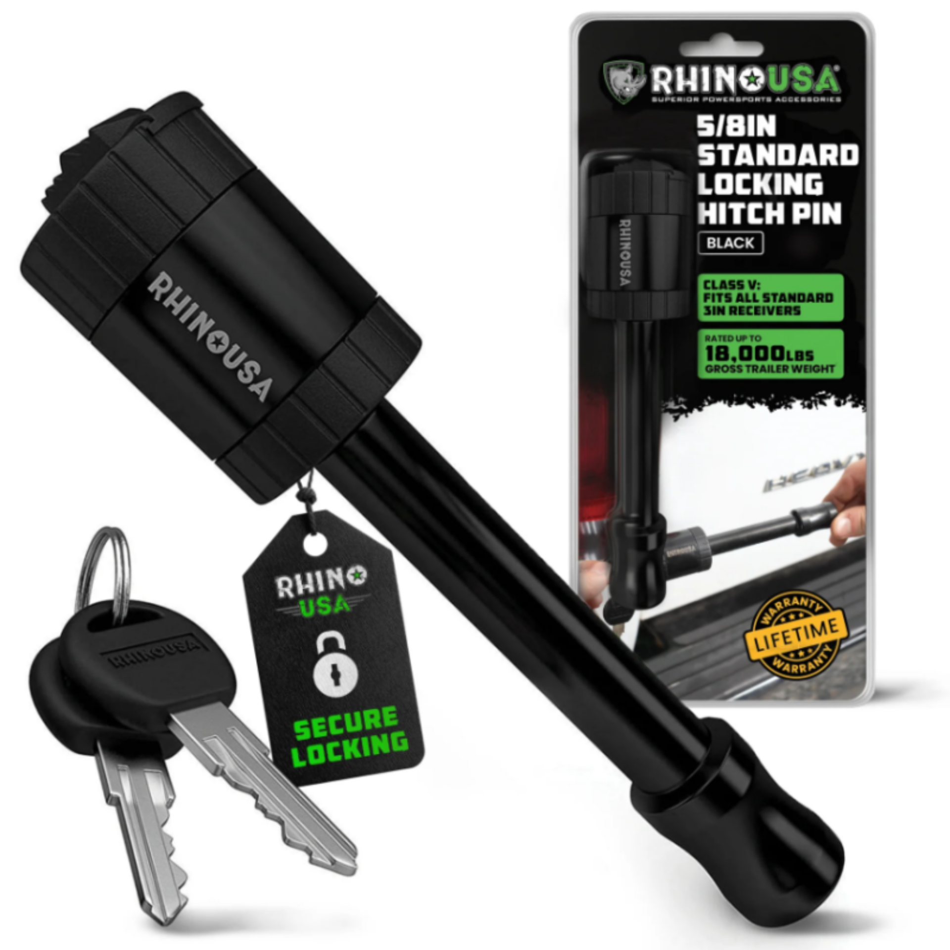 Picture of Rhino USA Locking Hitch Pin For 3In Class V Hitch