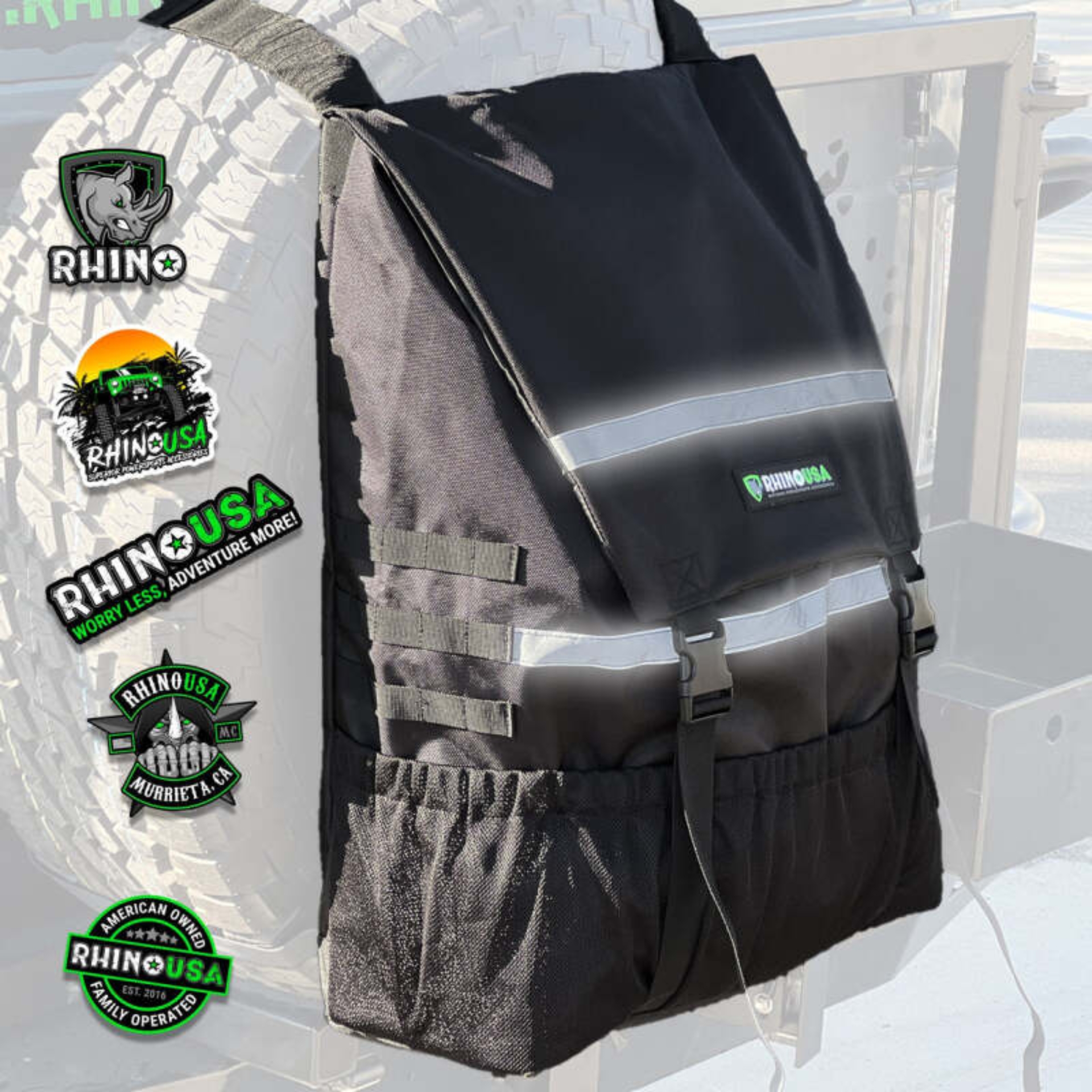 Picture of Rhino USA Spare Tire Trash Bag - Black