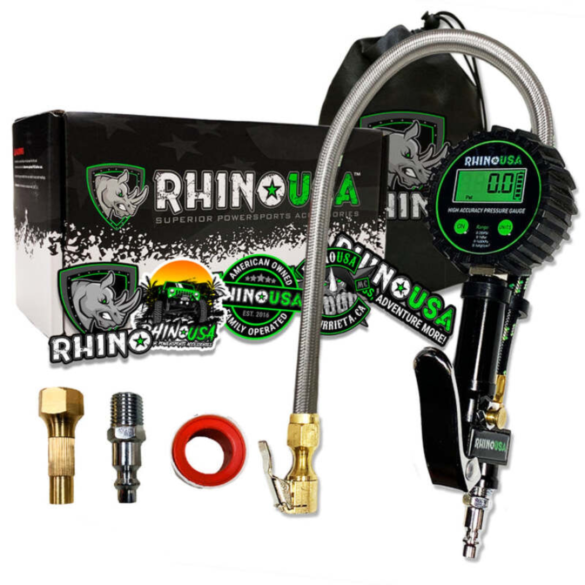 Picture of Rhino USA 200 Psi Digital Tire Inflator Gauge
