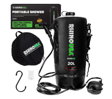 Picture of 5 Gallon Portable Pressurized Camp Shower - Black