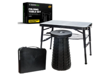 Picture of Rhino USA Portable Camping Table And Stool (Black)