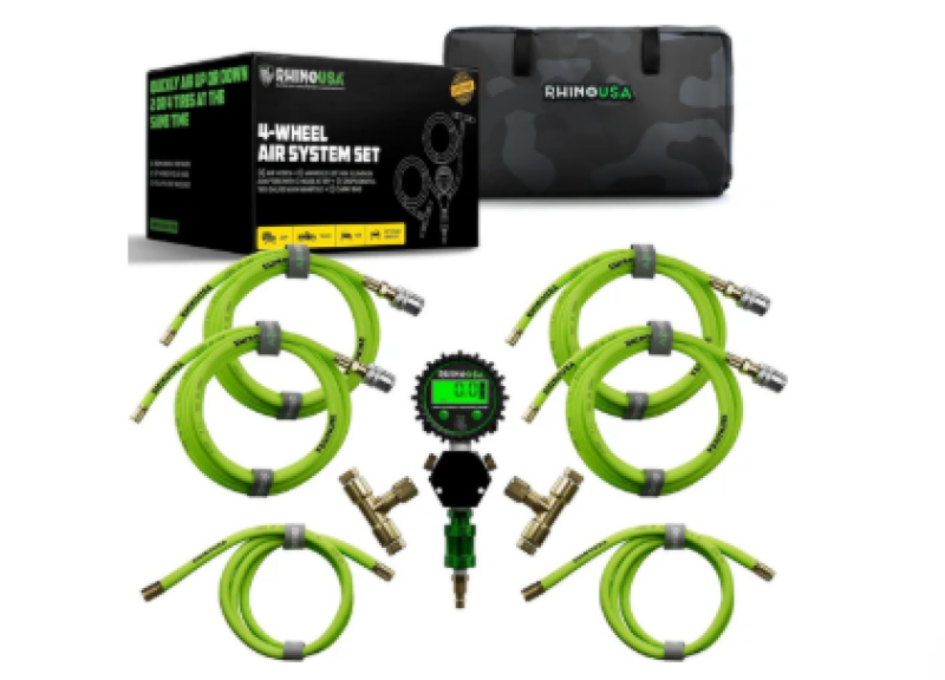 Picture of Rhino USA Multi-Tire Inflation Kit (4-Wheel)(Green)