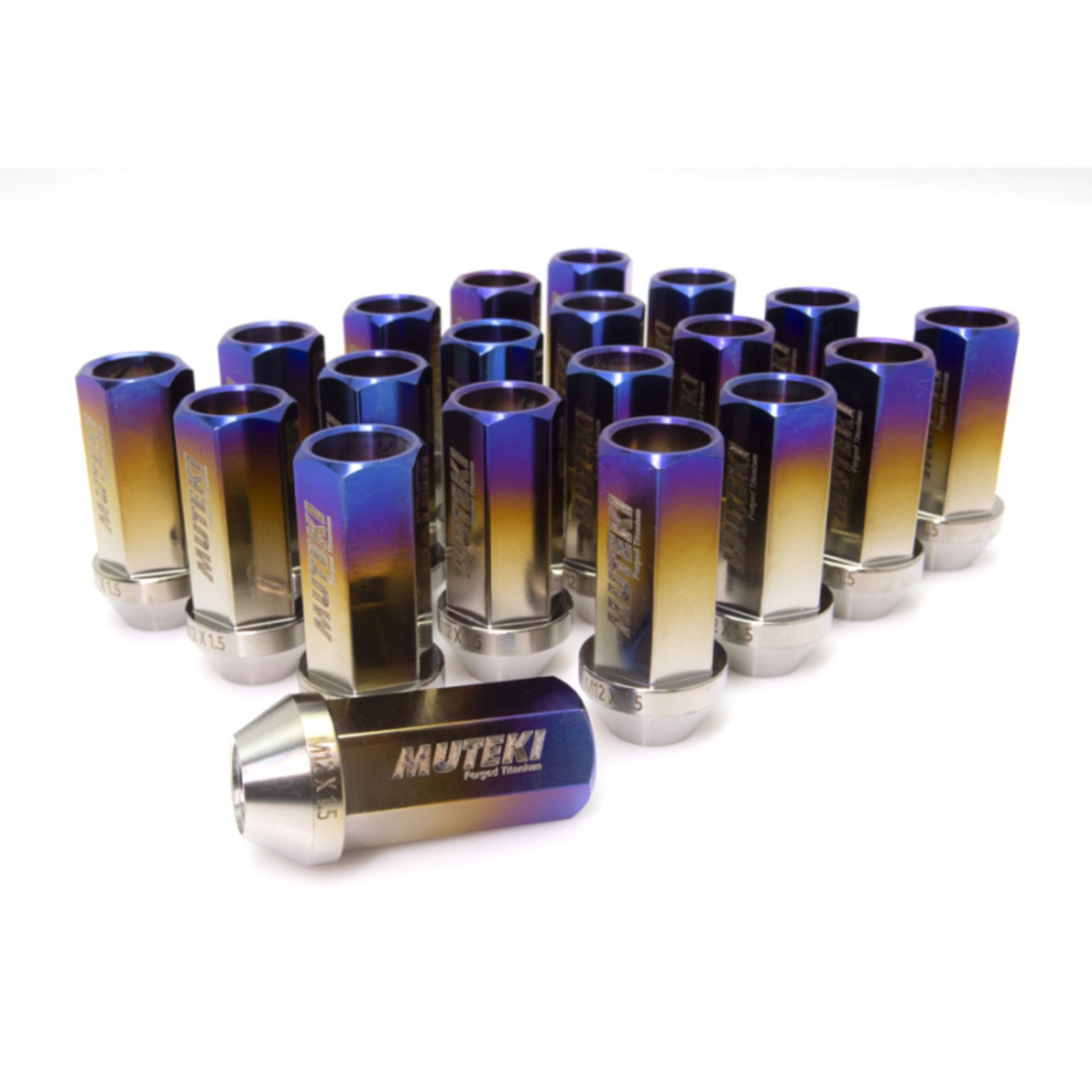 Picture of Wheel Mate Muteki Open End Lug Nuts - Burned Titanium 14x1.50