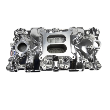 Picture of Performer EPS Intake Manifold for 1955-86 Small-Block Chevy Chrome Plasma Finish