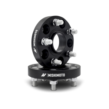 Picture of Mishimoto Wheel Spacers - 5x120 - 64.1 CB - M14 x1.5 - 25mm - BK
