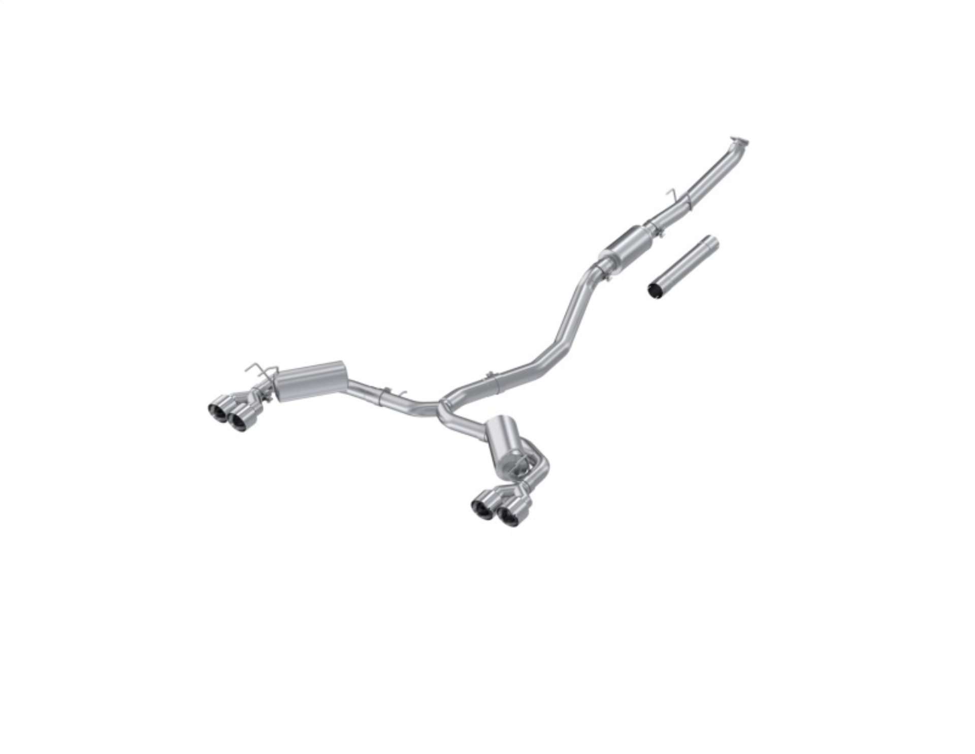 Picture of MBRP 22-24 Honda Civic/Sport Touring 1.5L 3in Cat-Back 2.5in Dual Split Rear w/ Quad Tips - AL