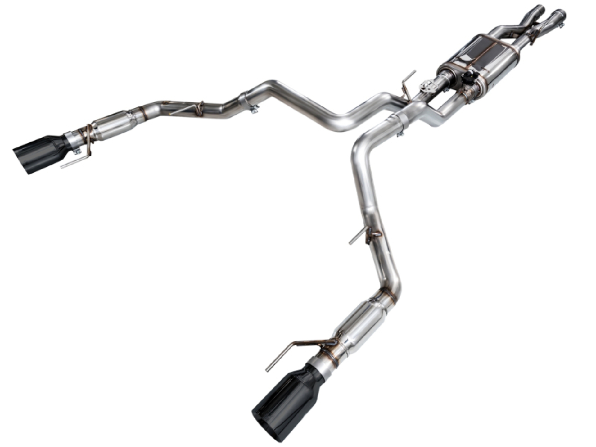 Picture of AWE Tuning Gen 3 Ford Raptor SwitchPath Exhaust - Diamond Black Tips