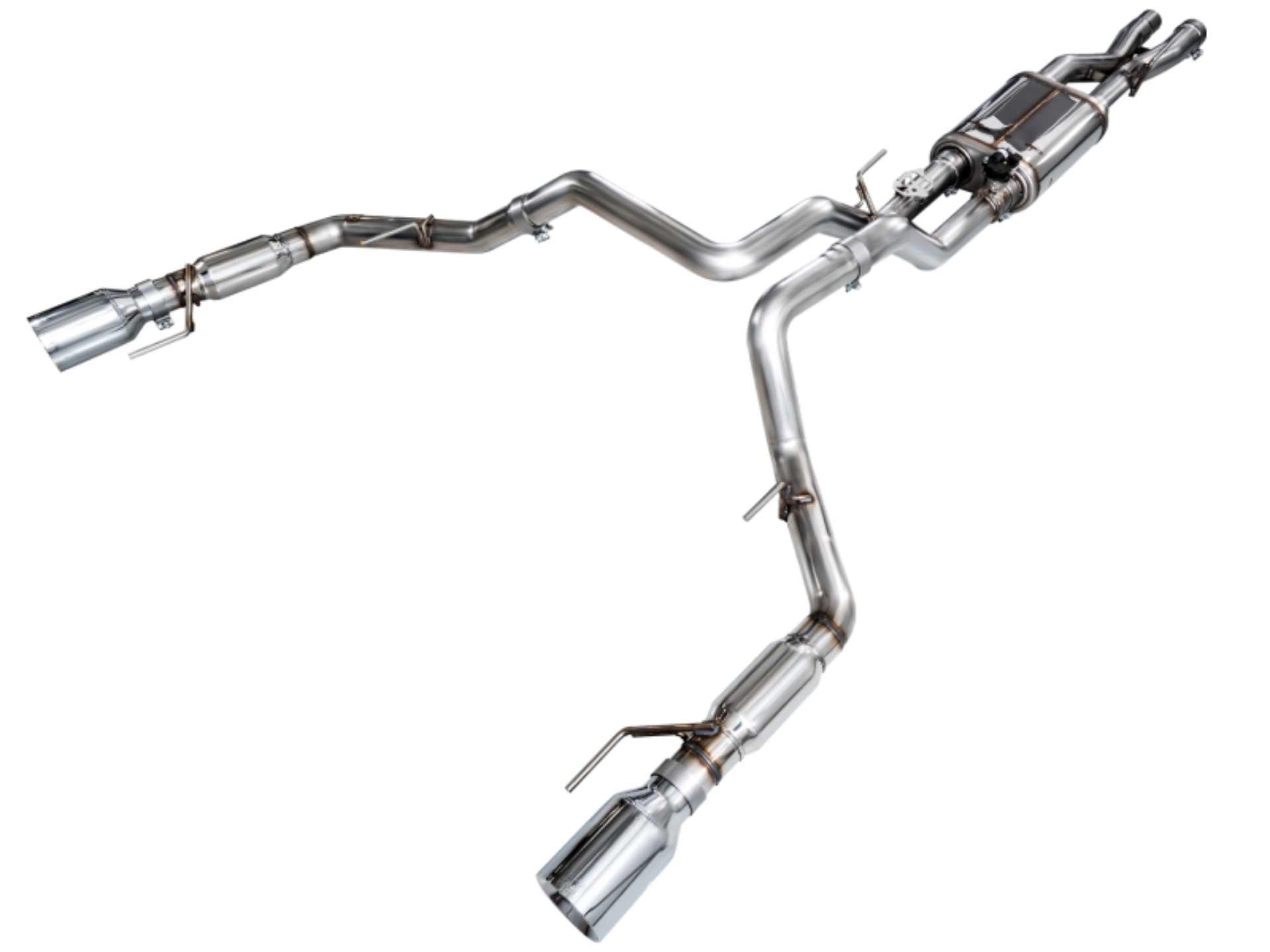 Picture of AWE Tuning Gen 3 Raptor SwitchPath Exhaust - Chrome Silver Tips