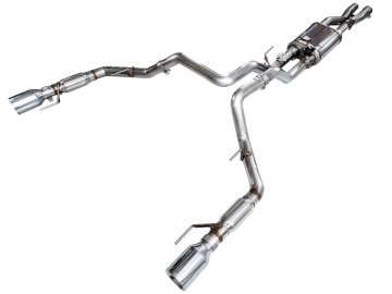 Picture of AWE Tuning Gen 3 Raptor SwitchPath Exhaust - Chrome Silver Tips