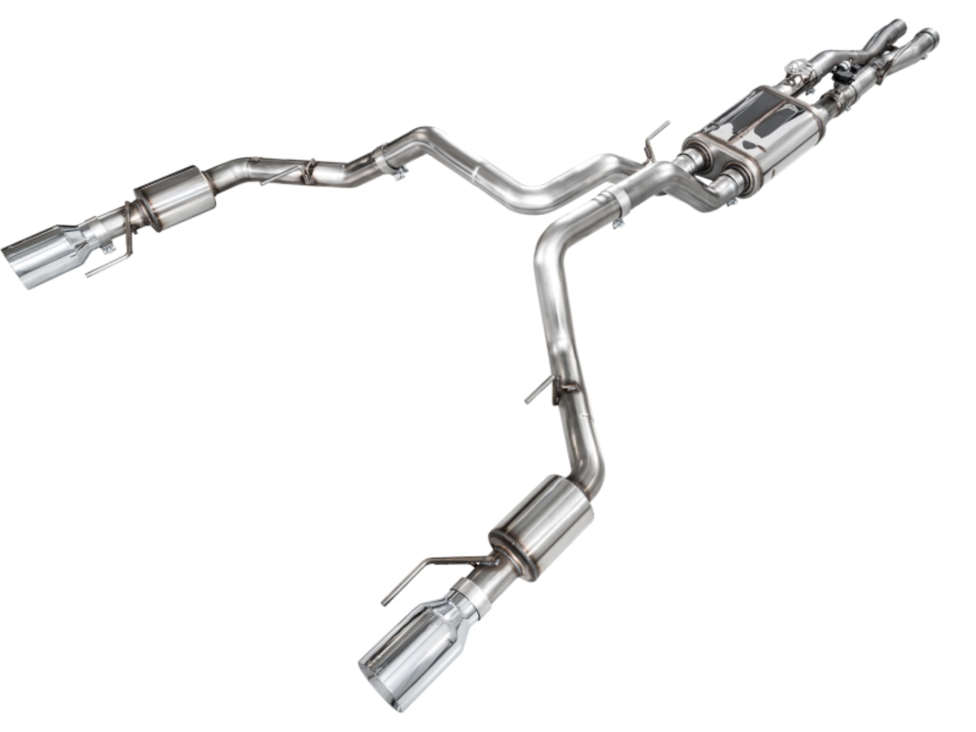 Picture of AWE Tuning Gen 3 Raptor R SwitchPath Exhaust - Chrome Silver Tips