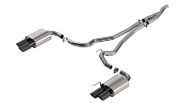 Picture of Borla 2024 Ford Mustang Ecoboost 2.3L ATAK Catback Exhaust Black Chrome w/ Quad Tip - Non-Active