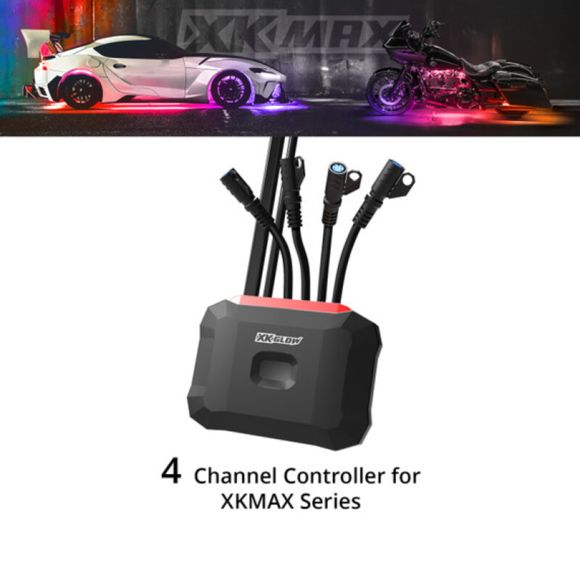 Picture of XKGLOW XKmax 4 Channel Controller + 5A Switch Harness