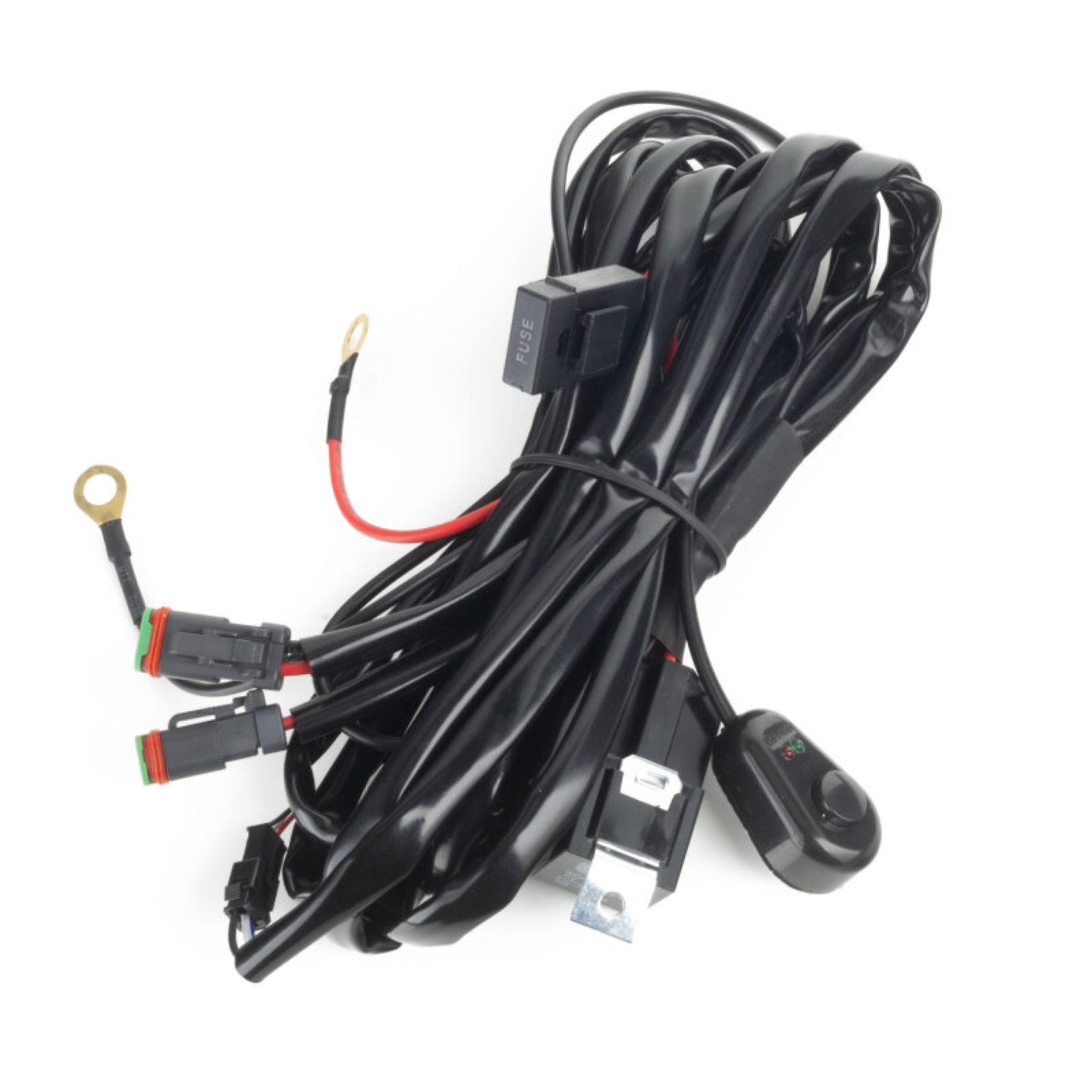 Picture of Oracle Dual Deutsch DTM 40A Relay Wiring Harness w/ Illuminated Switch