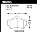 Picture of Hawk HP+ Porsche Rear Brake Pads