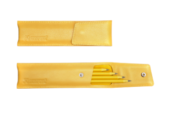 Picture of Akrapovic Leather Pencil Case - Yellow