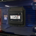 Picture of Westin 21-25 Ford Bronco (Excl. Sport) Spare Tire Delete Plate - Tex. Blk