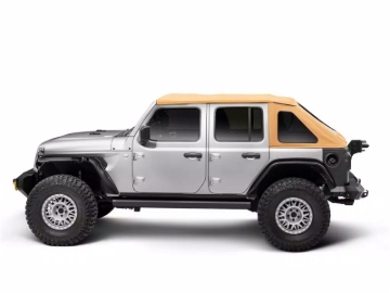 Picture of Rugged Ridge 18-25 Jeep Wrangler JKU 4dr Voyager Fastback Frameless Soft Top - Tan