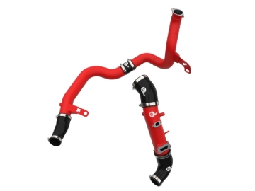 Picture of AFE 19-22 Hyundai Veloster N BladeRunner Aluminum Hot & Cold Charge Pipe Kit - Red
