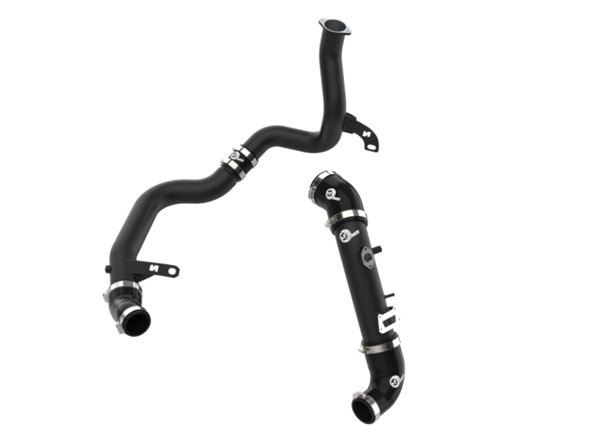 Picture of AFE 19-22 Hyundai Veloster N BladeRunner Aluminum Hot & Cold Charge Pipe Kit - Black