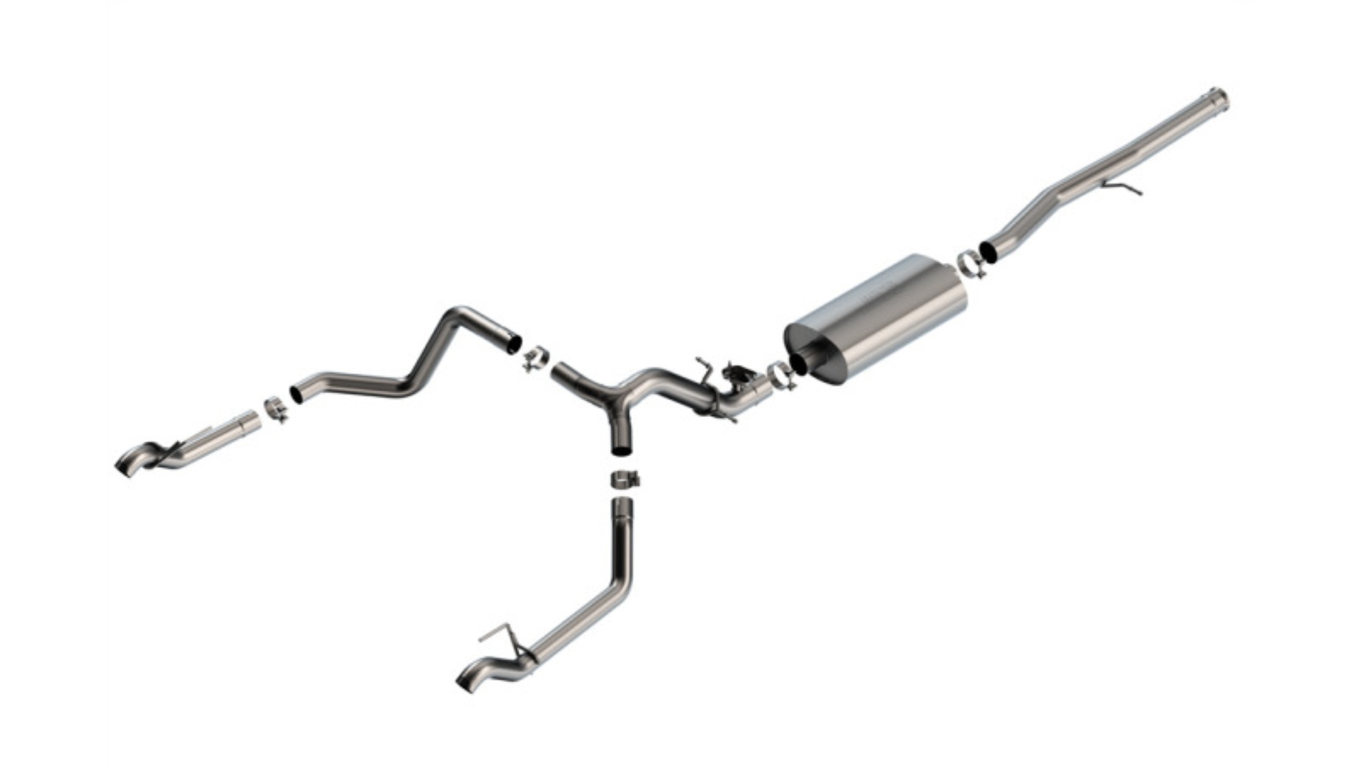 Picture of Borla 2024 Chevy Silverado 1500 6.2L V8 Touring Catback Exhaust (Use Fact Fascia Tips)
