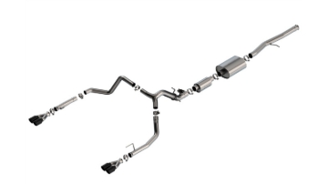 Picture of Borla 2024 Chevy Silverado 1500 6.2L V8 S-Type Catback Exhaust w/ Simulator - Black Chrome