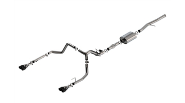 Picture of Borla 2024 Chevy Silverado 1500 6.2L V8 ATAK Catback Exhaust w/ Simulator - Black Chrome