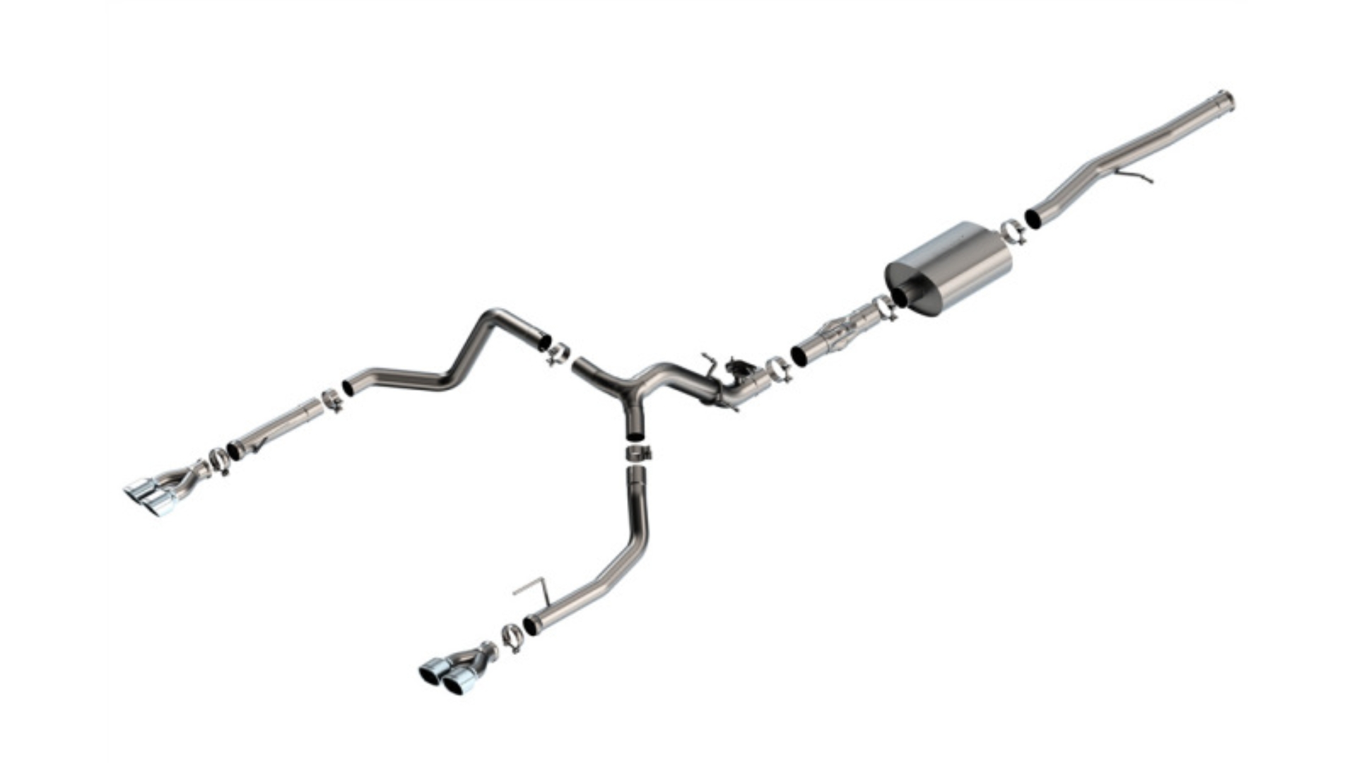 Picture of Borla 2024 Chevy Silverado 1500 6.2L V8 ATAK Catback Exhaust w/ Simulator - Chrome